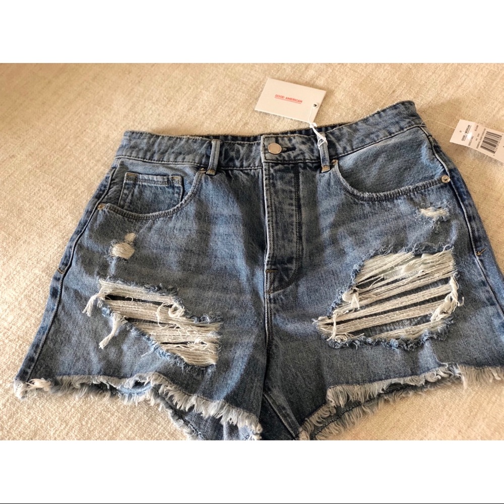 Good American High waisted Jean Shorts 💙